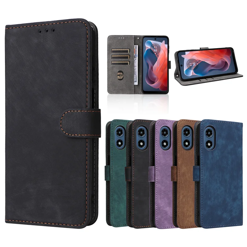 Per Motorola Moto G Play Gen 3 Portafoglio Spazzola Antifurto Custodia Magnetica In Pelle Flip Per Motorola Moto G Play 2024 Custodia Per Telefono 4G