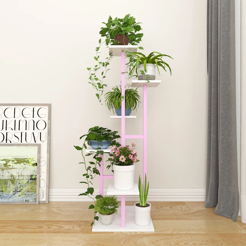 リビングルームの家の花の棚多層屋内介入スペースを節約経済的な 