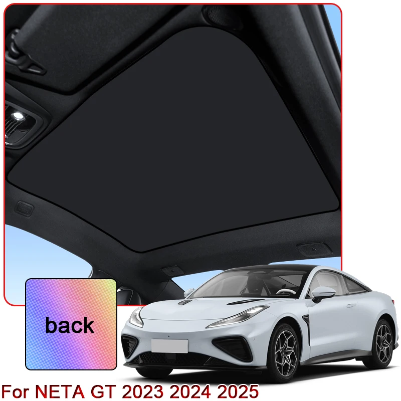 

Colorful Ice Crystal Car Roof Sunshade Fit For NETA GT 2023 2024 2025 Car Clip-on Sunroof Skylight Blind Shading Cover Accessory