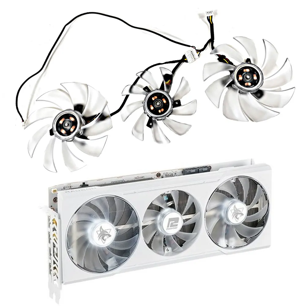 Radeon Rx6700Xt Ventola Di Raffreddamento Della Scheda Video Grafica, 85Mm, Fd9015U12D, Sostituzione Rx6700Xt Per Powercolor Radeon Rx 6700 Xt, 95Mm