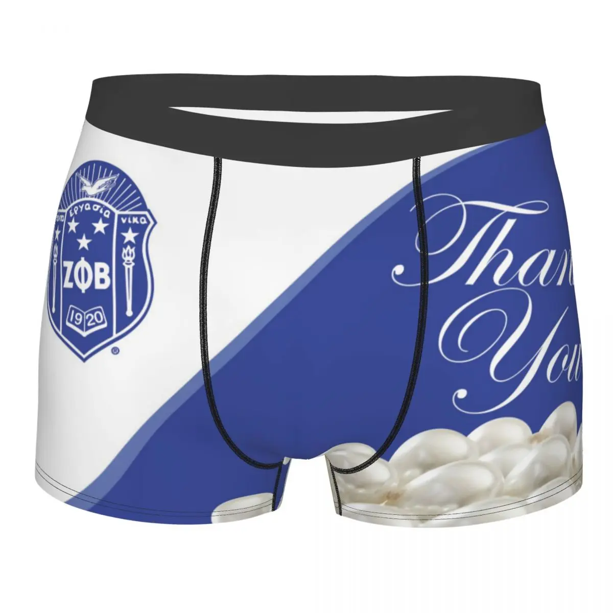 

Custom Zeta Phi Beta Sorority Underwear Men Breathable Greek Letter 1920 Boxer Briefs Shorts Panties Soft Underpants For Male