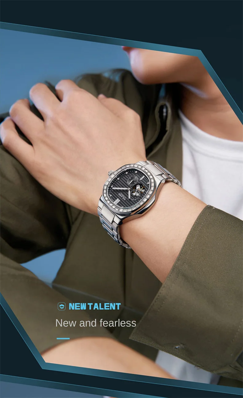 AILANG Sport es for Men Luminous 3ATM Waterproof Automatic Mechanical Genuine Stainless Steel Wrist_voghion.com