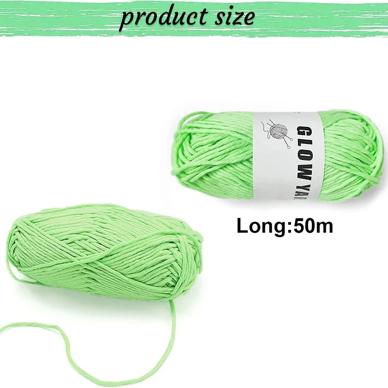 1/5 Pack Glow in The Dark Yarn for Crochet - 55 Yards Fluorescent Luminous  Scrubby Thread Knitting Glowing Yarn for Crocheting - Sewing Supplies for  Knitting DIY Crafts 