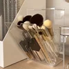 Dressing Table Storage Box Acrylic Makeup Brush Holder Transparent Adjustable Deskto Bathroom Waterproof Storage Accessories 1