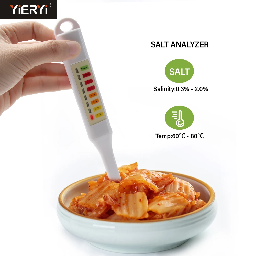 Salt Concentration Tester Hydrometer Food Salinity Meter Salinometer