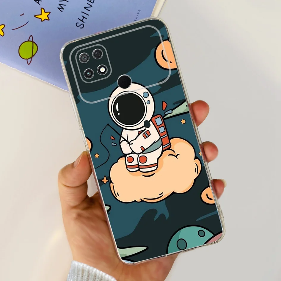 Cute Astronaut Soft TPU Protective Silicone Phone Case