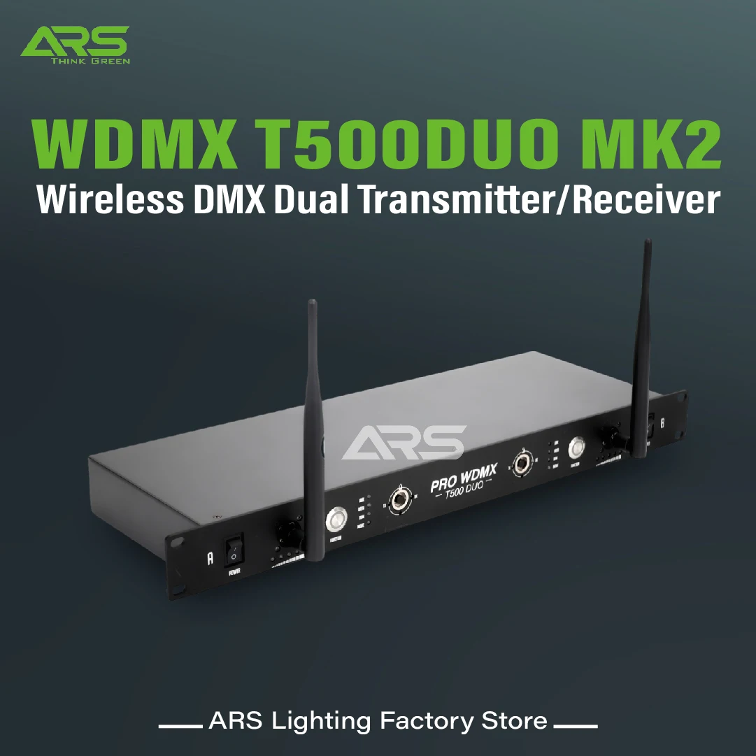 2.4GHz 무선 DMX512 송수신기 트랜시버 듀오 스테이지 조명 컨트롤러 (LED 무빙 헤드 DJ 디스코 웨딩 파티용)