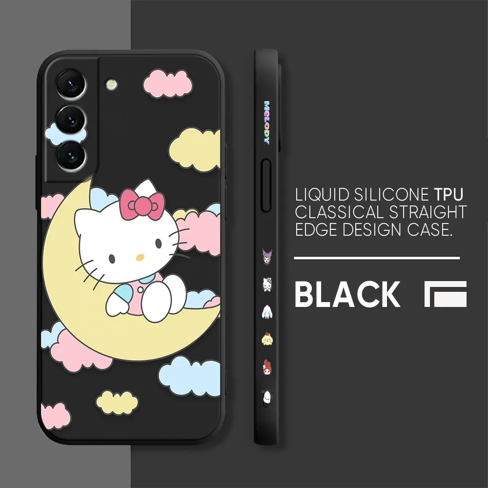 thumbnail image 1 of Cute Hello K-Kitty Cat TPU Case For Samsung S23 S22 S21 S20 FE S11 S11E S10 S10E S9 S30 Ultra Plus 4G 5G Colour Case Funda Shell, 1 of 5