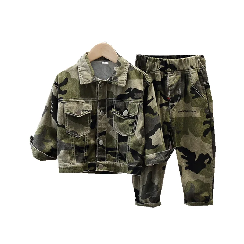 KIDS BOYS ARMY CAMO SUIT CAMOUFLAGE TRACKSUIT ZIP JACKET AND BOTTOM WITH POCKETS 