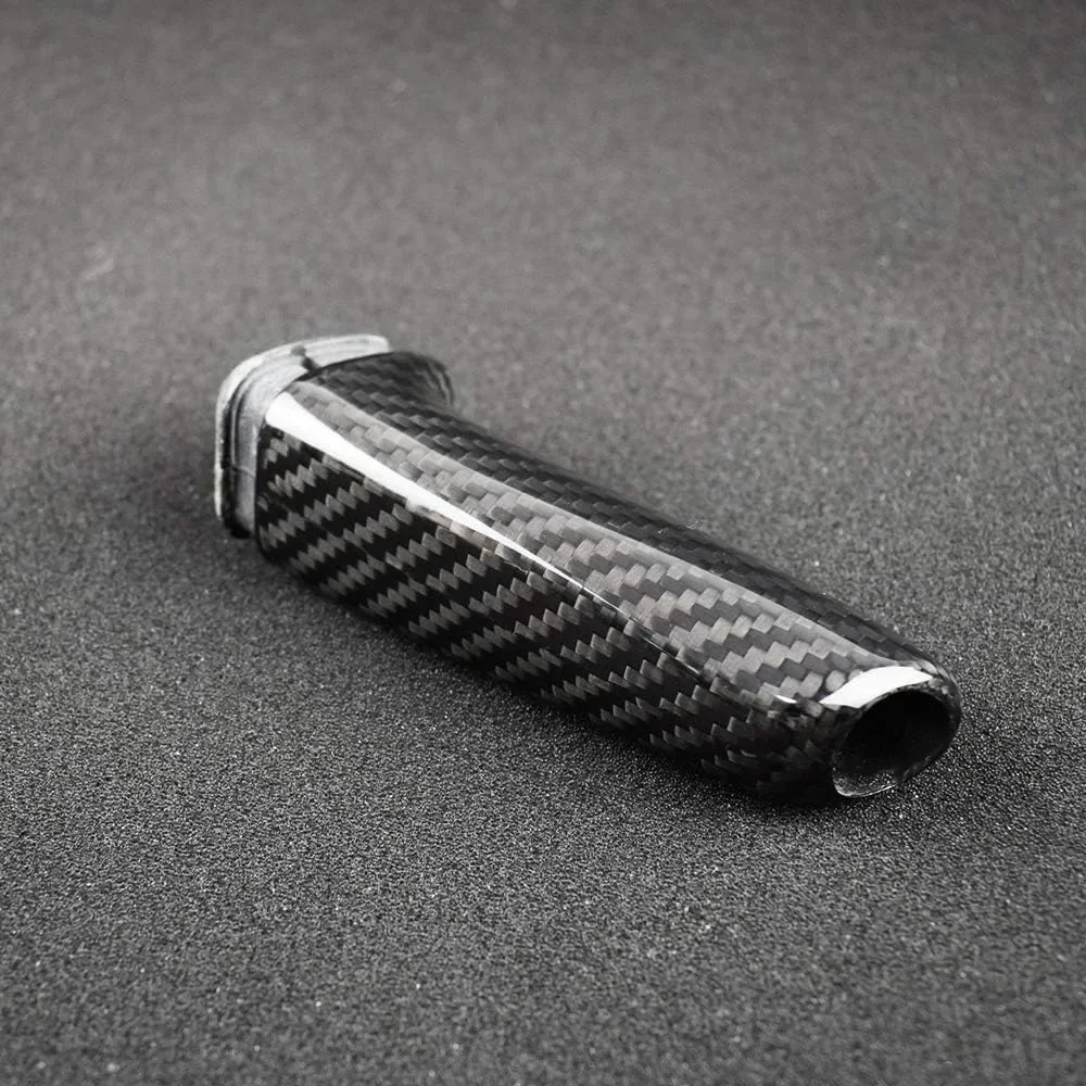 Car Black Carbon Fiber Pattern Handbrake Brake Handle Cover For BMW 1 2 3 4 5 6 7 Series E90 E92 E60 F30 E31 E35 F34 F10 F20 F80