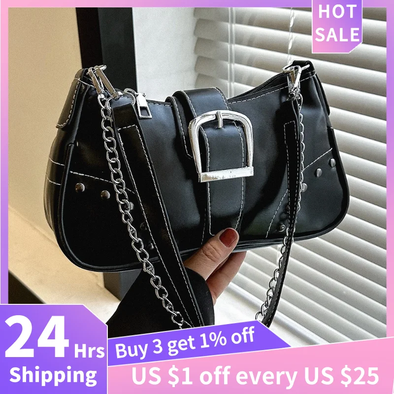 

Fashion Women Shoulder Bag Armpit Bag Design Underarm Bag Pleated Saddle Bag Solid Color Messenger Bag Purse Hobos Handbags Y2K