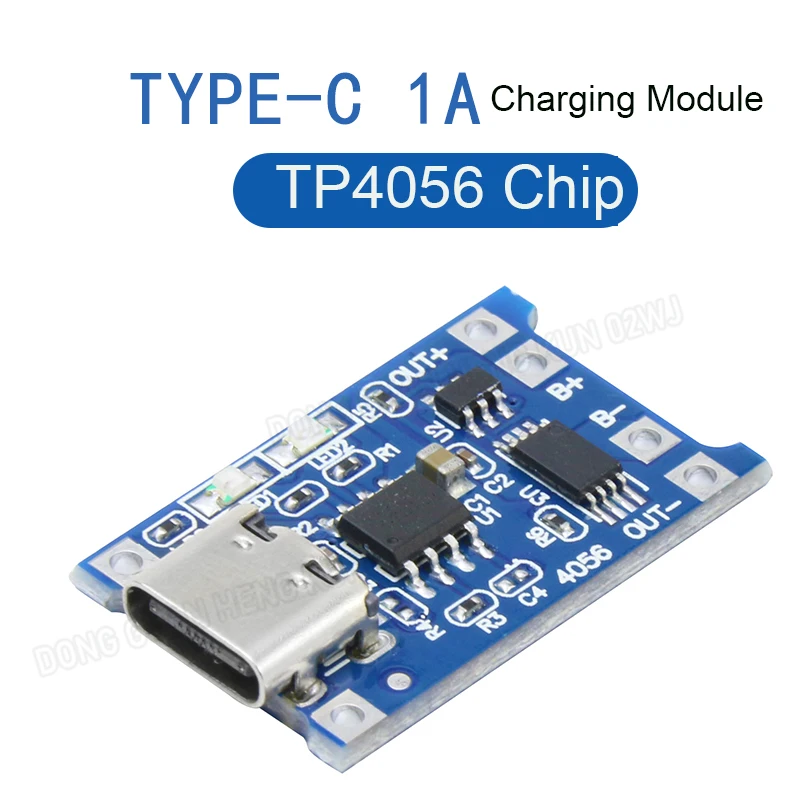 

1PCS Micro USB 1A 18650 TP4056 Lithium Battery Charger Module Tpey-C Female 3.7V Charging Board 1A Lithium Ion Battery