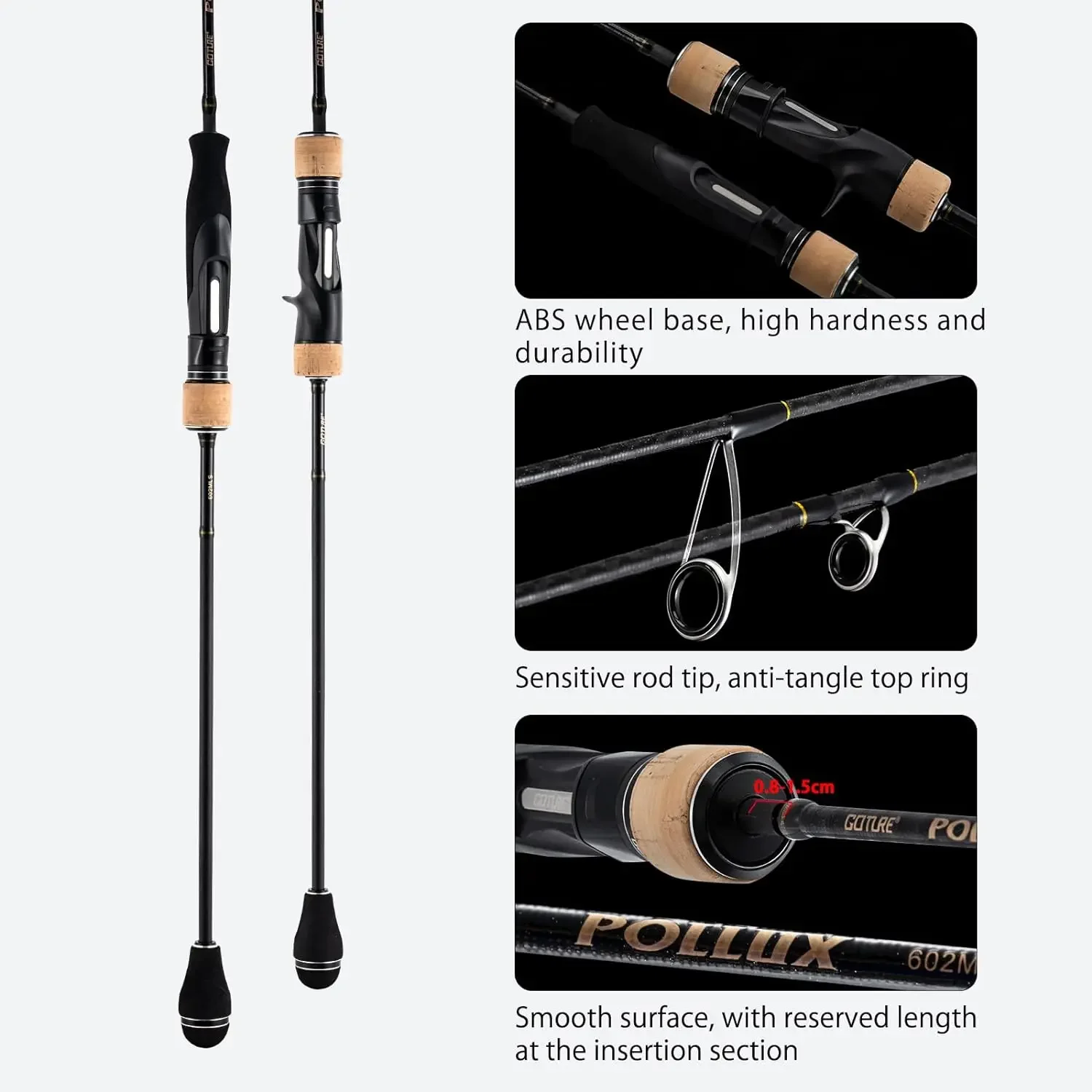 Goture Pollux 100%Fuji Guide Ring Jigging Fishing Rod 1.83m 1.98m  Spinning/Casting Ocean Rod ML M MH Power Slow Fast Boat pole - AliExpress