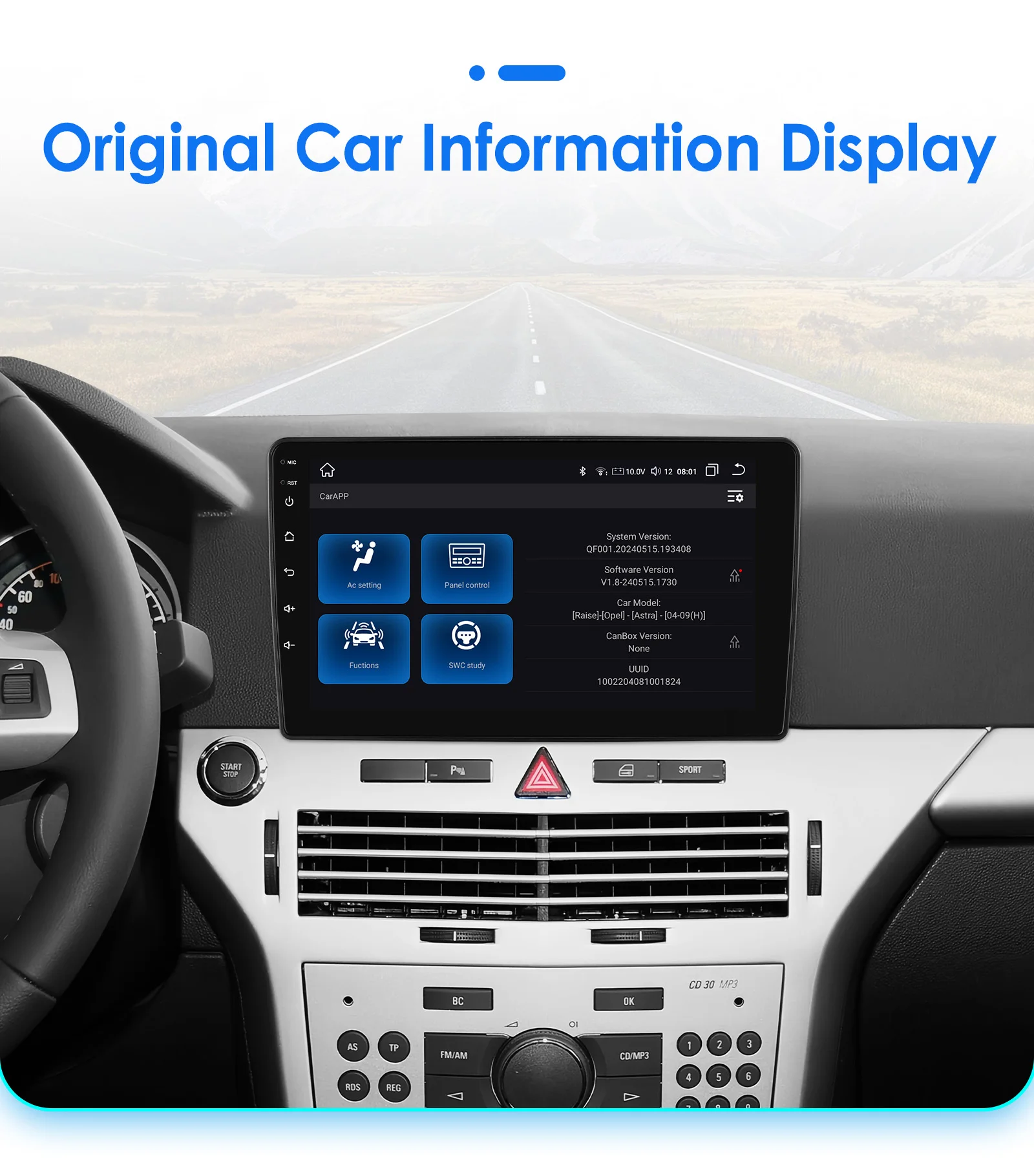 360Kamera 2Din Android13 Auto Multimedia GPS Player Für Opel Astra H 2016-2014 Carplay Intelligente Bildschirm 2din autoradio 4G DSP – Detail 39