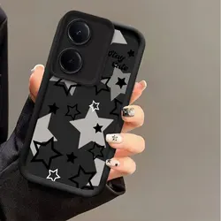 Abstract Stars Sky Eye Ladder Phone Case for VIVO Y27 5G (Z037 - Black)