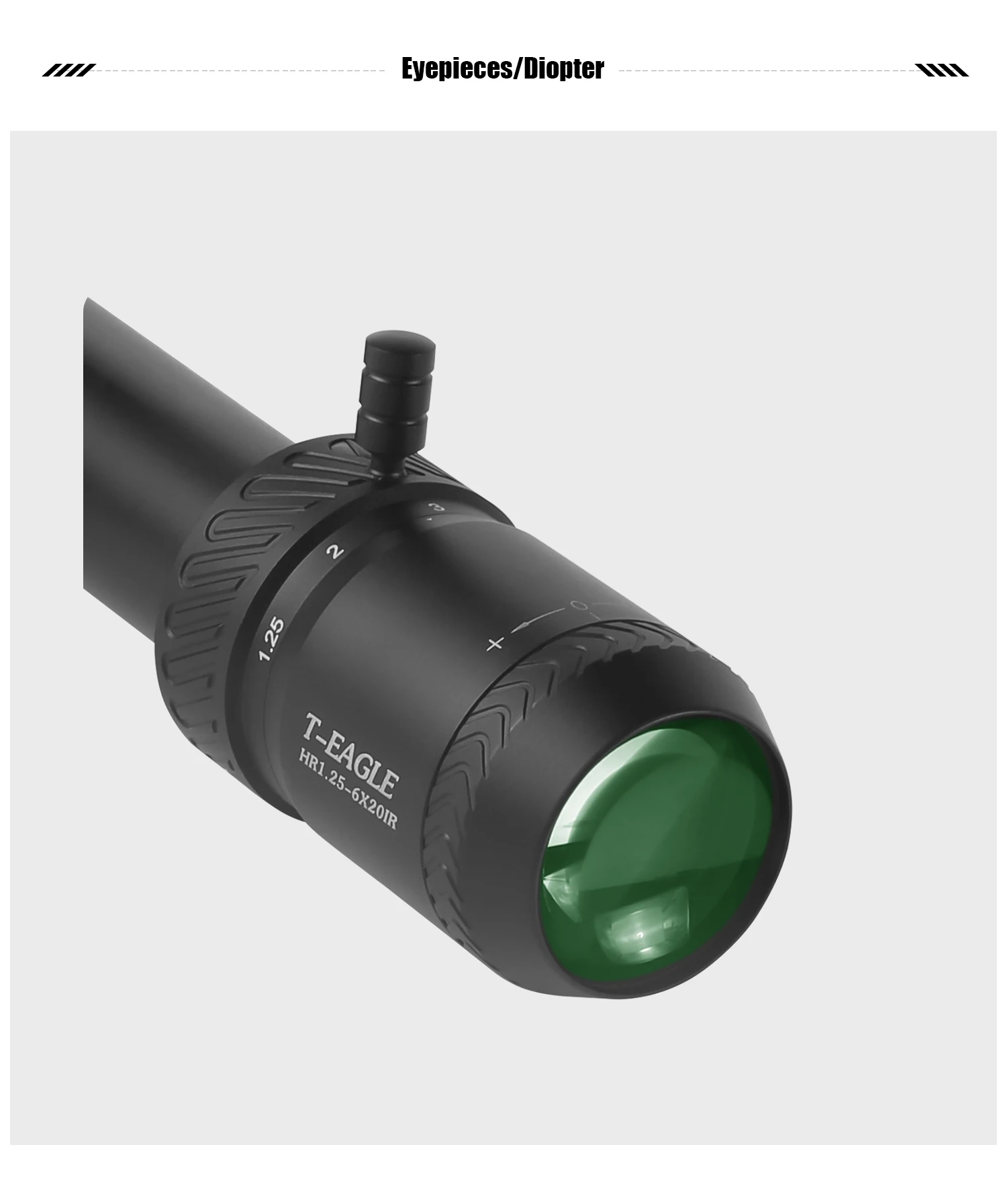 T-EAGLE Hunting Riflescopes Optical Rifle Scope Airsoft Guns Sight  Shock Proof Tactical Equipment Collimator HR 1.25-6X20IR HK