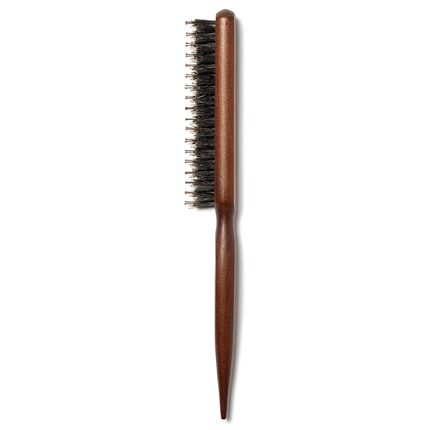 Boar & Nylon Bristle Teasing Brush -Teasing Comb with Rat Tail Pick for Hair Sectioning for Control, Backcombing, Smoothing, an