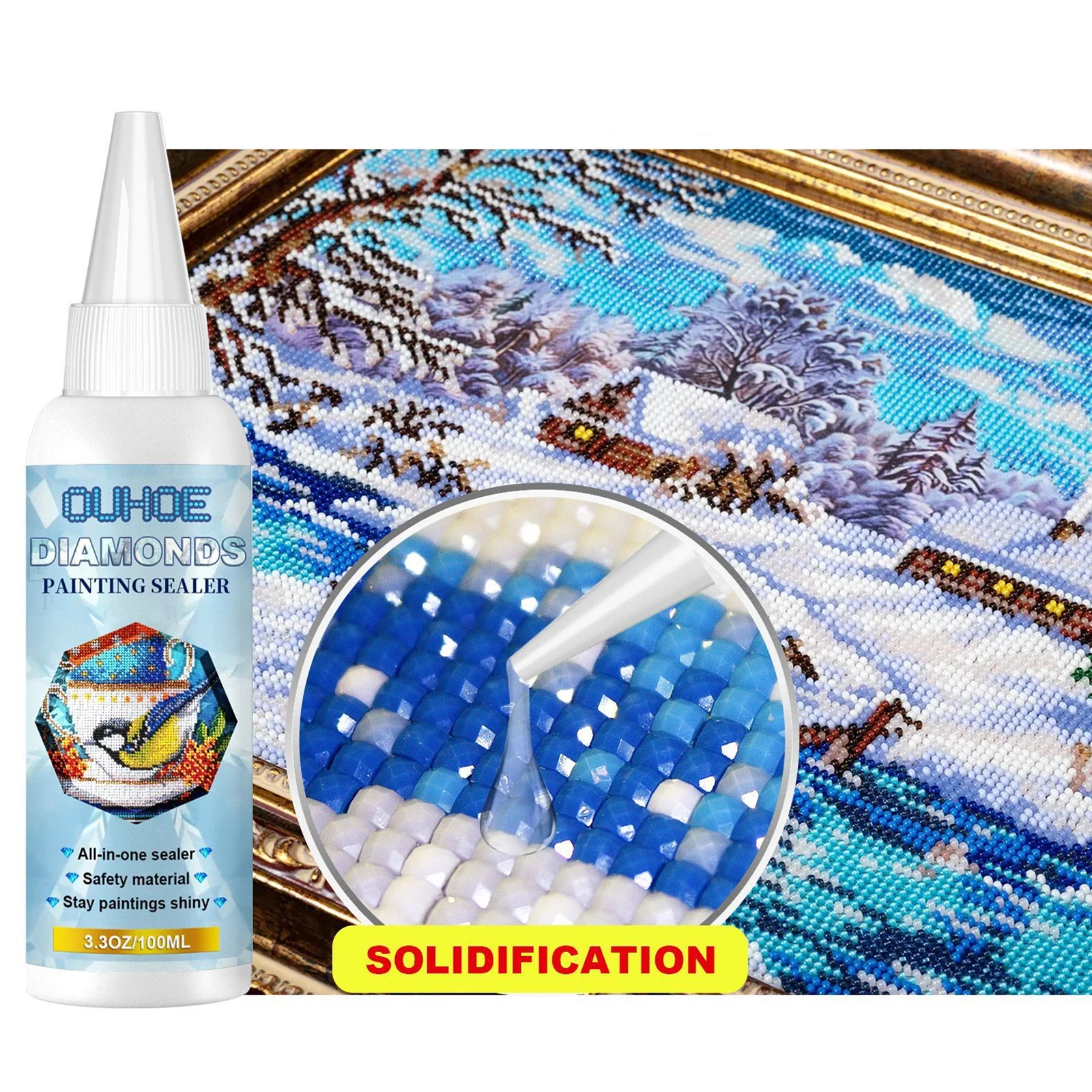 Diamond Painting Sealer Glue DIY 5D Diamond Painting Puzzle Brightener