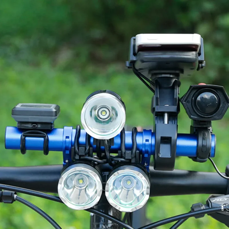 bicycle handlebar extender Bike Handlebar Extension Mount Aluminum Alloy Bar Extender Bracket for Front Light Phone Holder MTB Road Bicycle Accessories