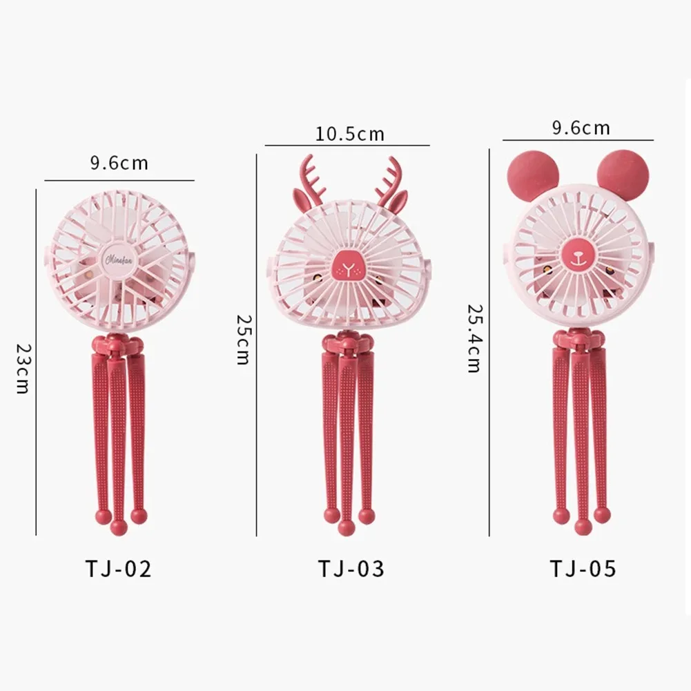USB Rechargeable Octopus Electric Fan Stroller Stroller Fan Crib Portable Silent Small Fan 5