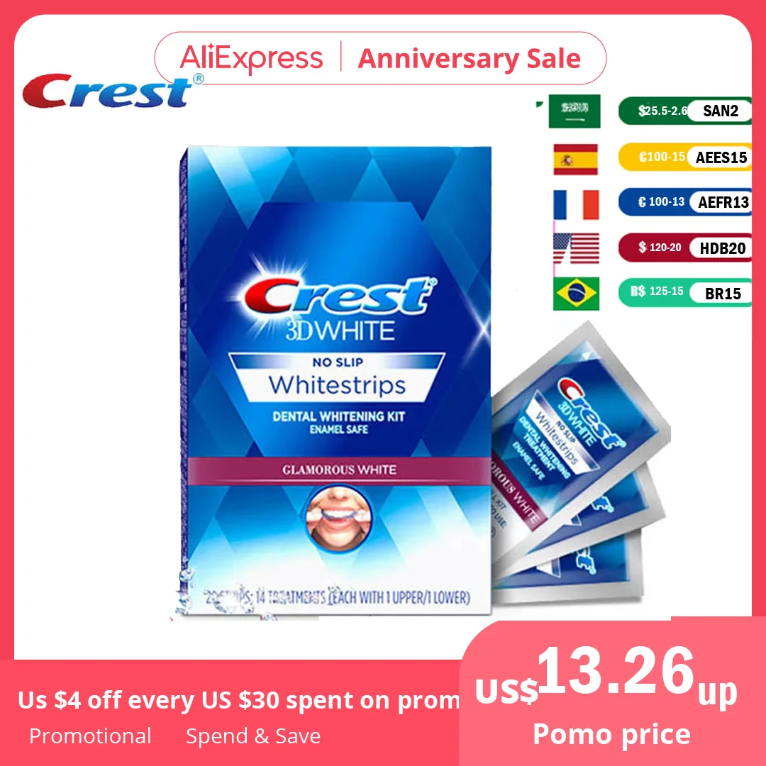 Crest 3d Tooth Whitestrips Glamorous White Teeth Whitening Kit