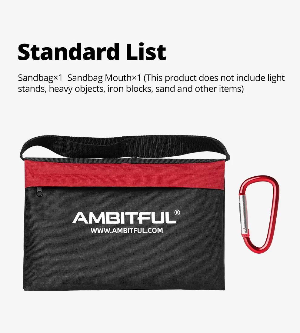 44x33cm Load-Bearing Sandbag Photography Studio Video Stage Film Heavy Duty Sand