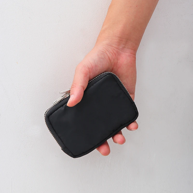 Earbuds Storage Bag Japanese Men Wallet Credit Card Holder Case For Boys Girls Journey Bank Card Organizer Zipper Coin Purse