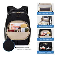 BAGSMART Laptop Backpacks for Women 15.6 inches Notebook Bags School Bag Chargeable for Work School College Travel Business Trip 2