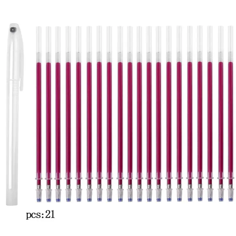 20Pcs High Temperature Disappearing Fabric Marker Refill Pens Set Erasable Pen Multi Purpose DIY Craft Sewing Accessories