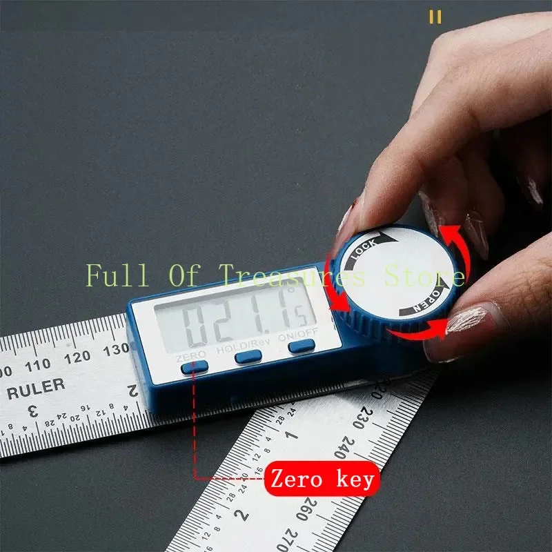 Electronic Digital Angle Measuring Instrument Digital Display Angle Ruler Goniometer Protractor Vernier Calipe Woodworking Tools 4
