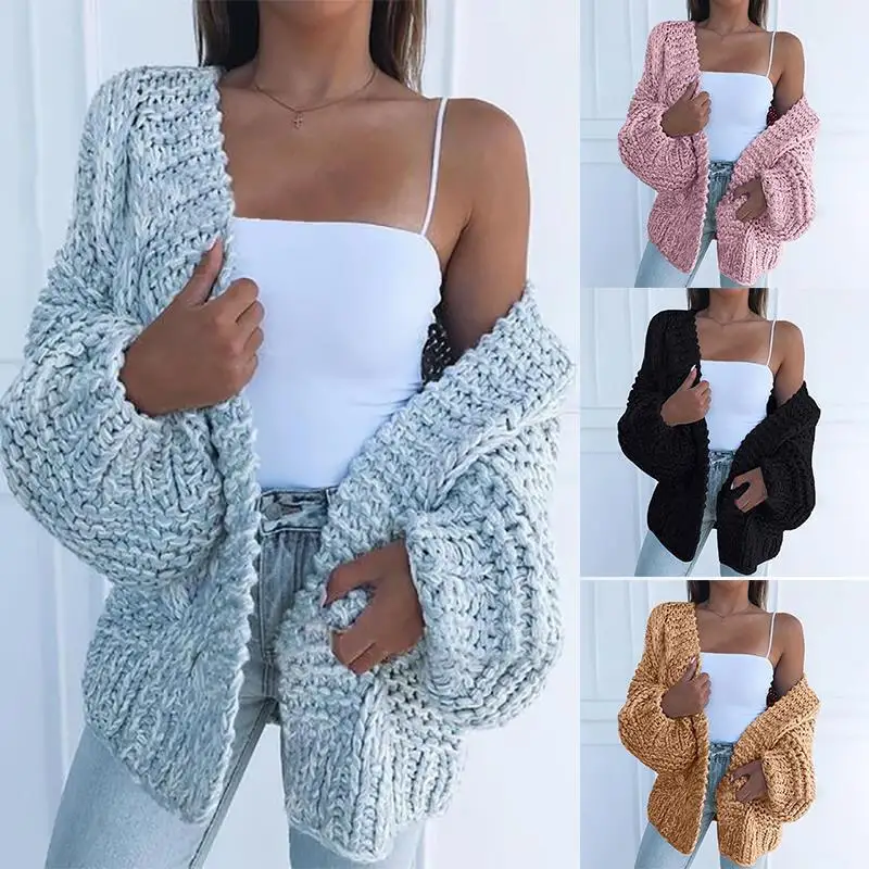 

Fall/winter women's fashion mohair cardigan sweater women's casual cardigan warm coat