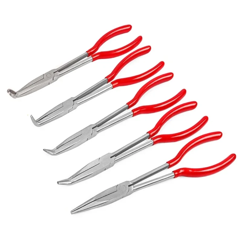 

Set Hard Reach Long Shape 5Pcs/Set Shipping Nose To 0°plier,25°plier,45°plier,90°plier,o for Areas Hand Plier Pliers