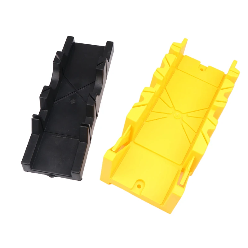 1Pc 45/90 Degree 1pcs Wood Cutting Clamping Miter Saw Box Woodworking Angle Cutting For Carpenter Gypsum Oblique Tool
