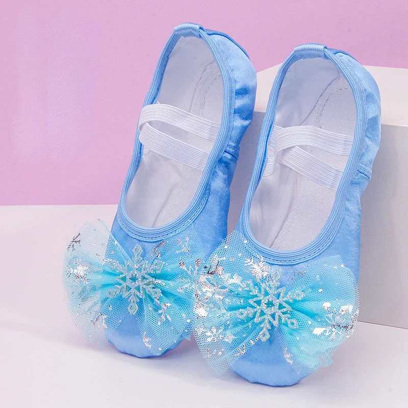 

Lovely Princess Dance Soft Soled Ballet Shoe Children Girls Cat Claw Chinese Ballerina Exercises Shoes