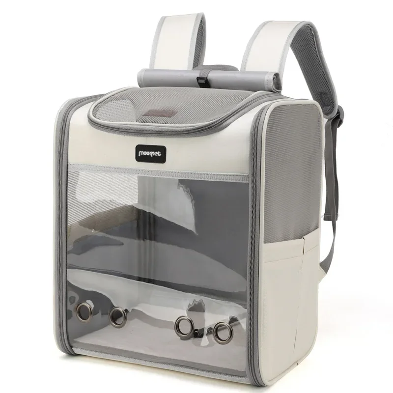 Pet Portable Backpack Portable Breathable on All Sides Large Space Cat and Dog Backpack Pet Bag