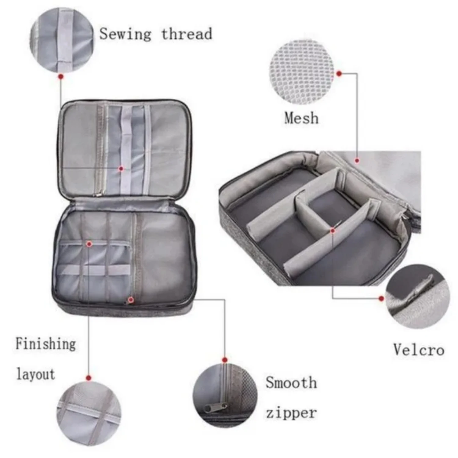 Electronics Organizer Travel Case Water Resistant Cable Organizer Tech Gifts As Accessories Phone Cord