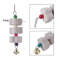 Home Tearing Cage Ornament Hanging Block Parrot Grinding Stone Bird Chew Toy Chewing Mineral 2