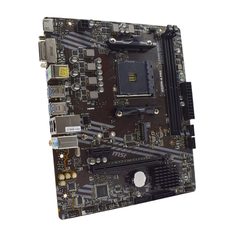 AM4 Motherboard For RYZEN 5 5500 cpu MSI A520M-A PRO Motherboard AMD A520 DDR4 64GB PCI-E 3.0 USB3.2 HDMI M.2 DVI Micro ATX 2 Sbe042b75df934f44b67152670c8d18d20