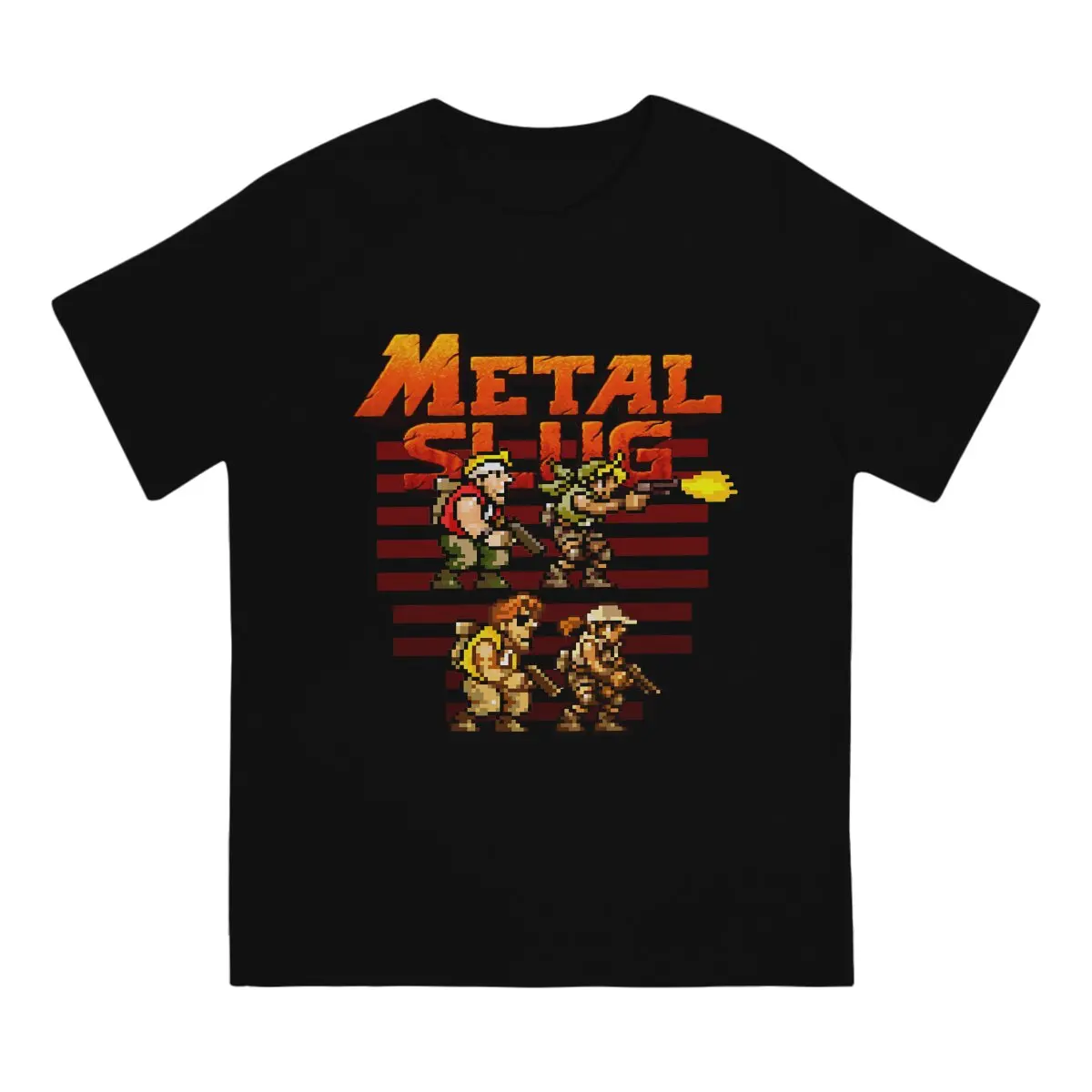 Metal Slug Game Pixel Fan T Shirt Goth Men Tees Summer Clothing - Main Image