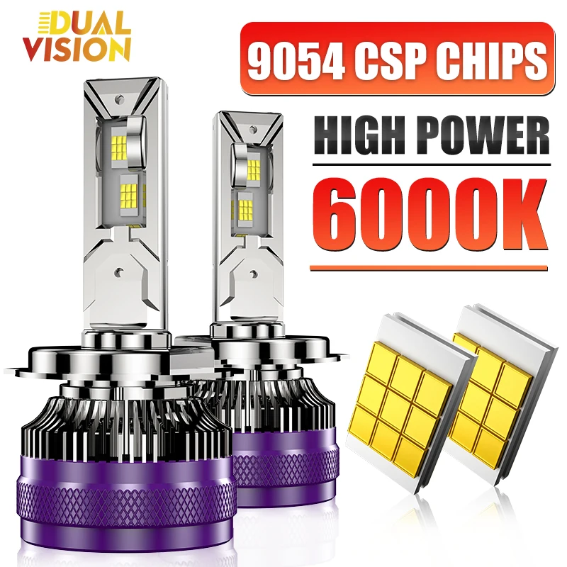 H7 H4 H11 LED 헤드라이트 전구 고출력 9054 CSP 캔버스 H1 H8 9005 HB3 9006 HB4 9012 HIR2 터보 램프 자동차 LED 헤드램프 12V 24V
