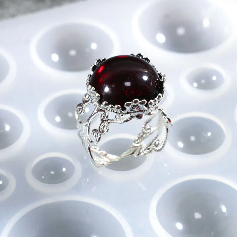 Sieraden gietvorm cabochon edelsteen siliconen mal ovale Sieraden gietvorm cabochon edelsteen siliconen mal ovale