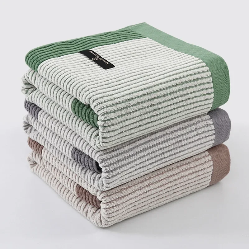 2pcs/Set Pure Cotton Hand Towel Bath Towel Large for Bathing Home Use for Women Quick-drying Water-absorbent Bathroom