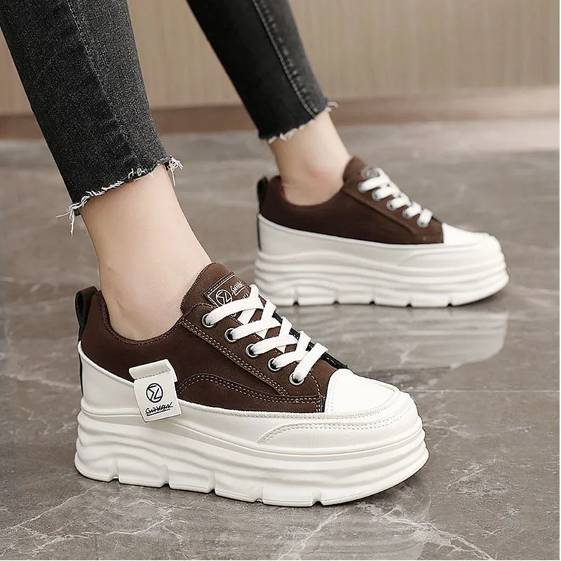 Sneakers donna casual stringate per passeggio primavera autunno_voghion.com