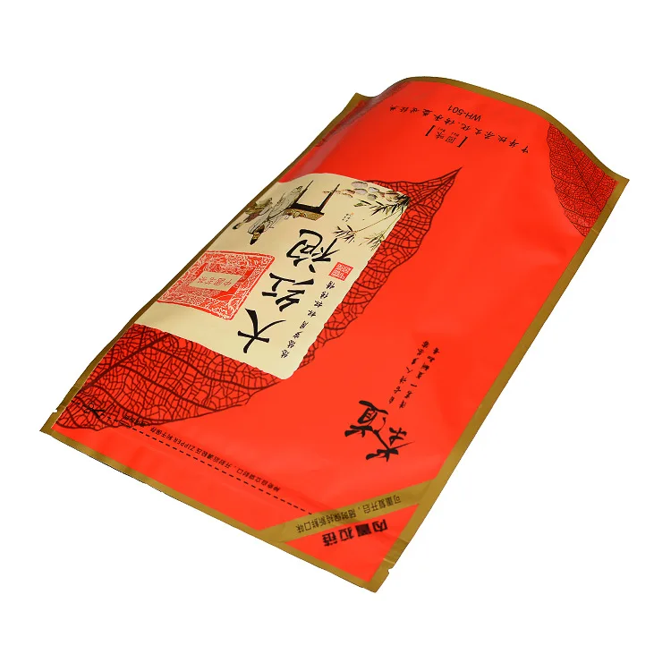 Tea Bag Da Hong Pao Oolong Tea Zipper Self-supporting Self-sealing Plastic Universal Gift Packaging tea vacuum bags