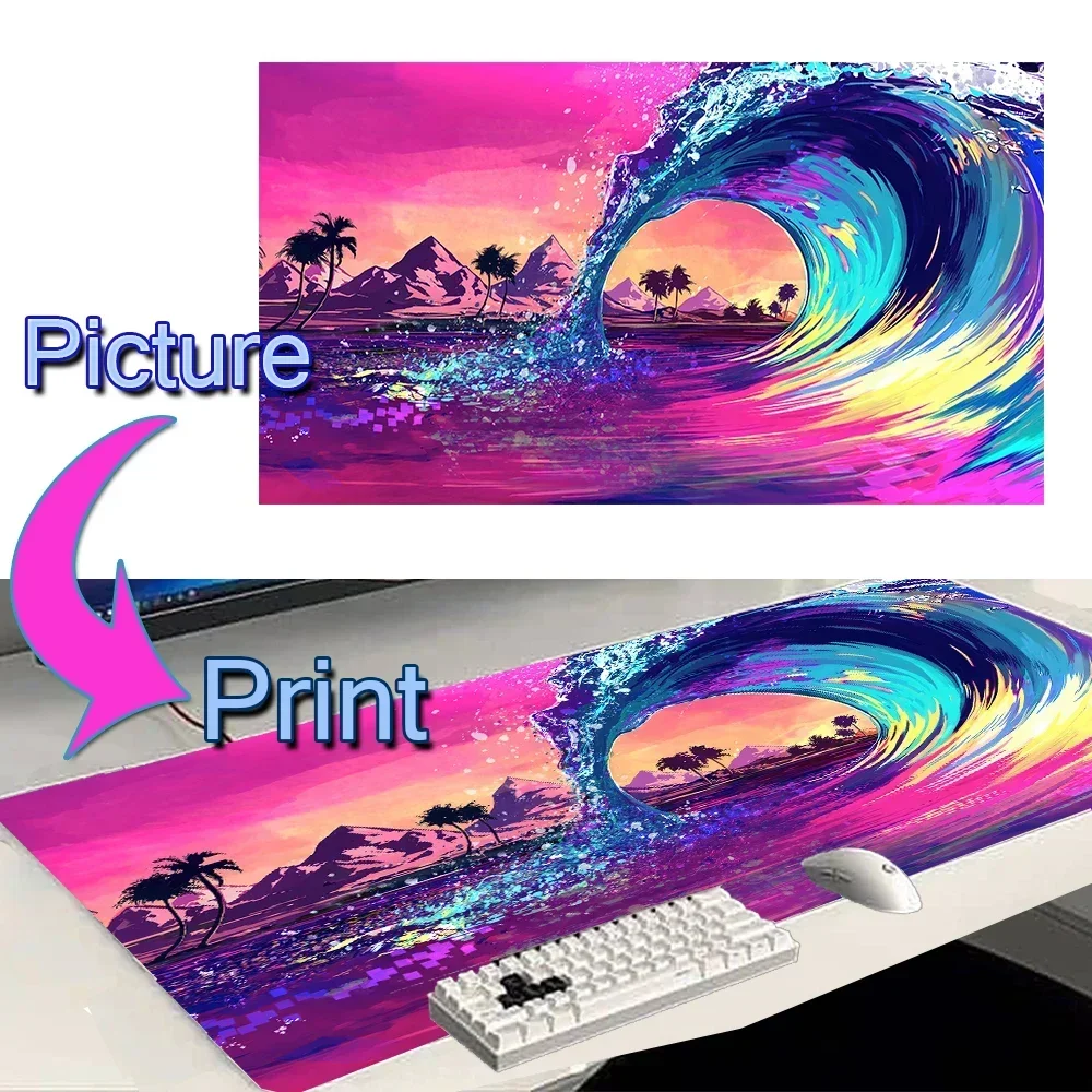 Benutzer definierte Mausepad Spiel matte Deskmat 1200x600 DIY rosa Kawaii Anime Teppich Spiel Genshin Mauspad Unternehmen 90 40 80 30 Maus matten xxxl