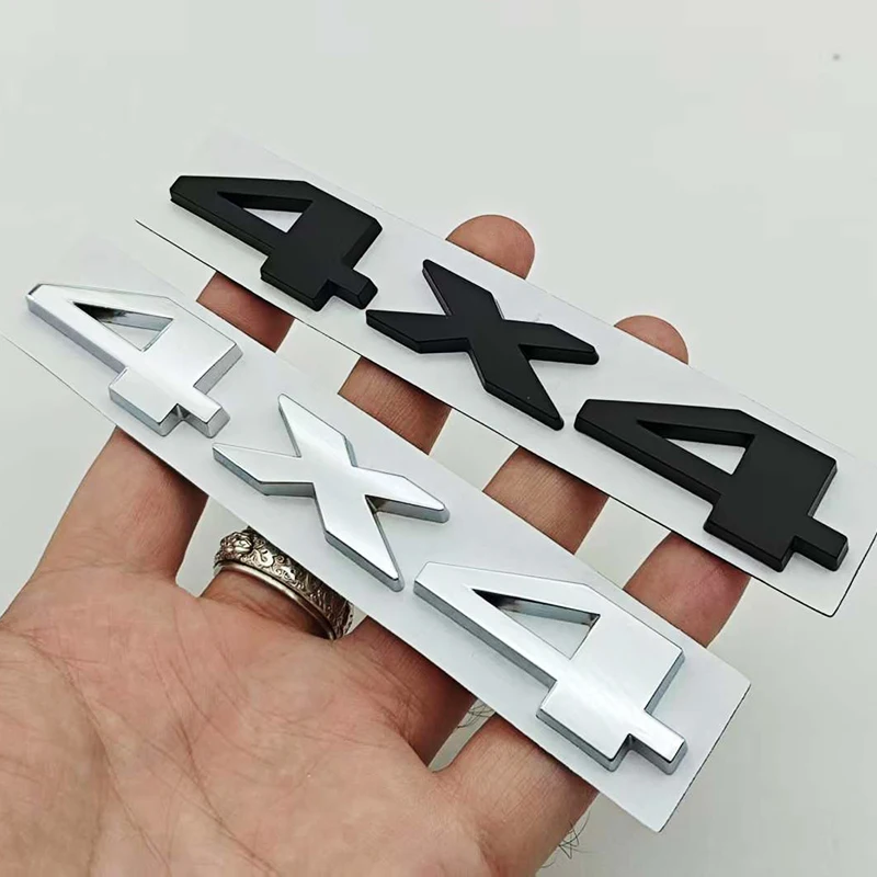 3D 메탈 크롬 블랙 자동차 스타일링 로고 V6 V8 4X4 리어 트렁크 펜더 배지 엠블럼 스티커 (지프, BMW, 아우디, 포드, 닛산 액세서리용)