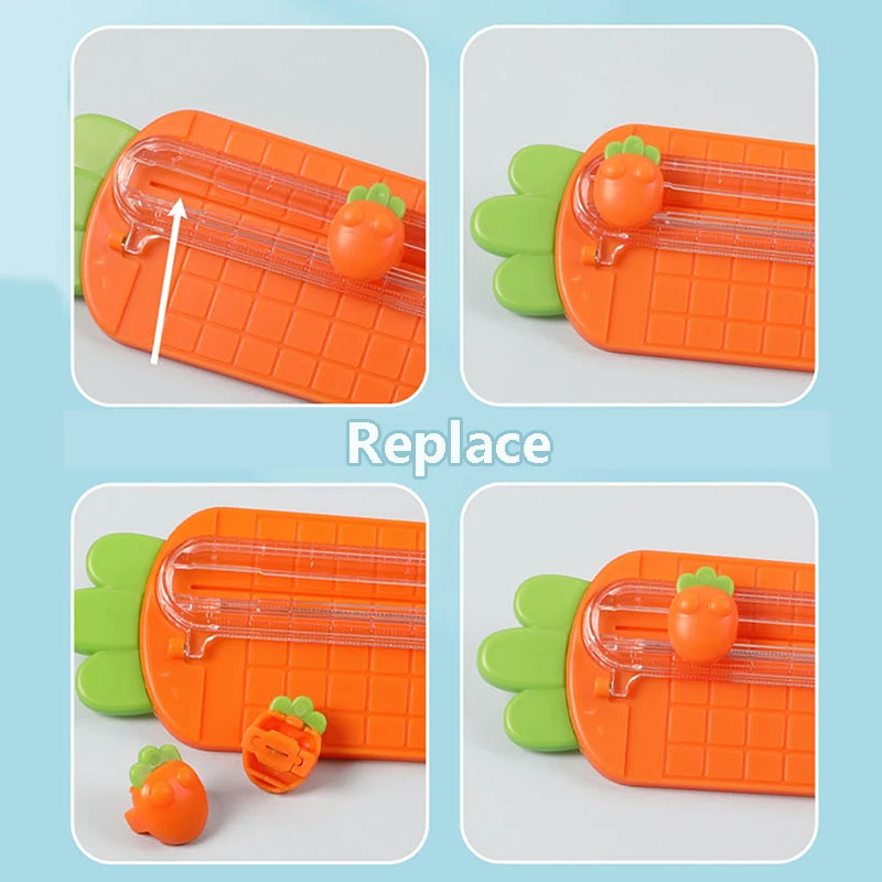 A3 Mini paper cutter radish molding student art cutter two-way cutting portable manual knife suitable for photos paper 1pc