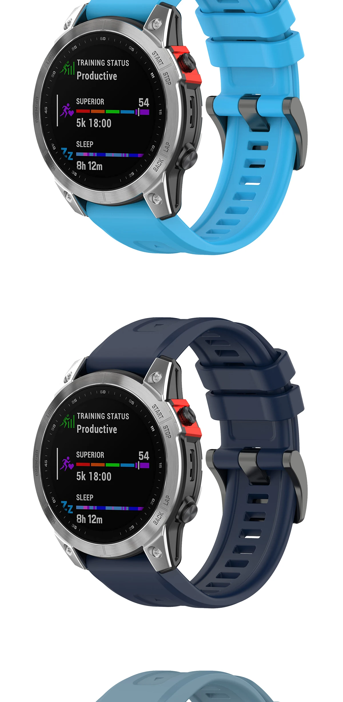 BANDKIT Coque De Rechange En TPU Pour Montre Garmin Fenix 6 6x Pro - Antichoc - Transparente - Anneau De Lunette, For Fenix 6, Agate