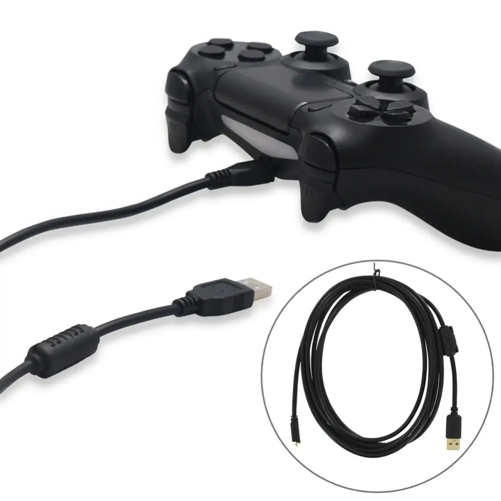 

300cm Charging Cable For PS4 Controller USB Charger Wireless Joystick Game Lead