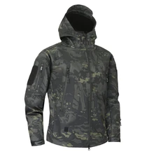 

Shark Skin Soft Shell Military Tactical Jacket Multicam Camouflage Windbreakers 4XL Men Waterproof Army Fleece Clothing